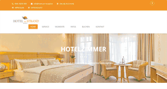 Desktop Screenshot of hotel-am-strand.de