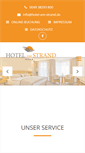 Mobile Screenshot of hotel-am-strand.de